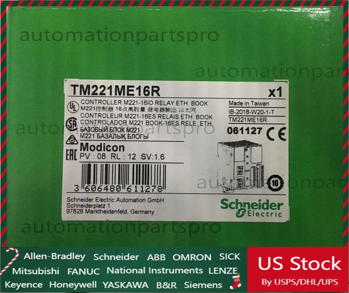 1PCS 2022 New & Genuine TM221ME16R PLC Module In Box VIA FEDEX or DHL