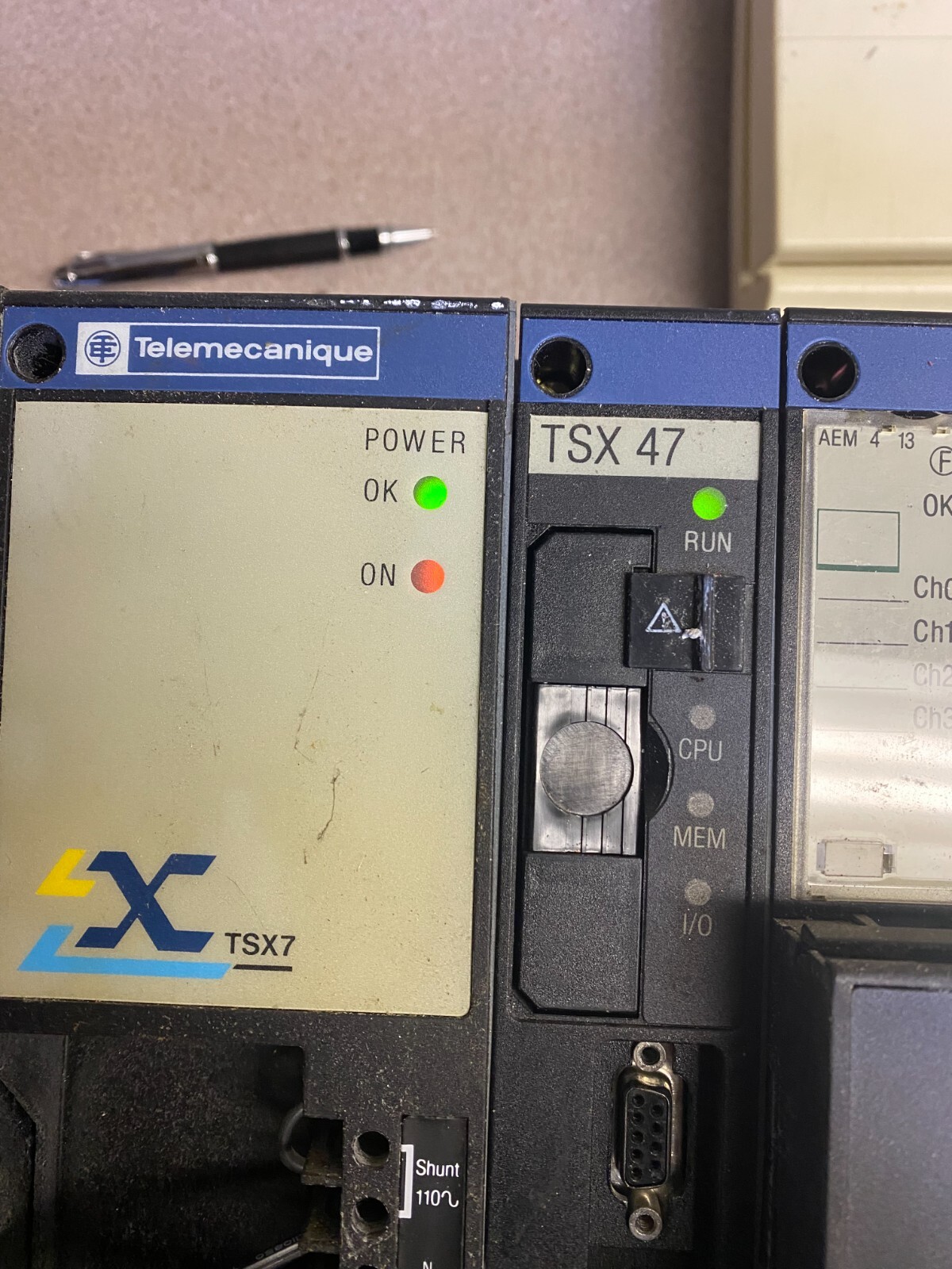 AEG Schneider Telemecanique TSX 47-415 Processor TSX P47 415 PLC Assembly