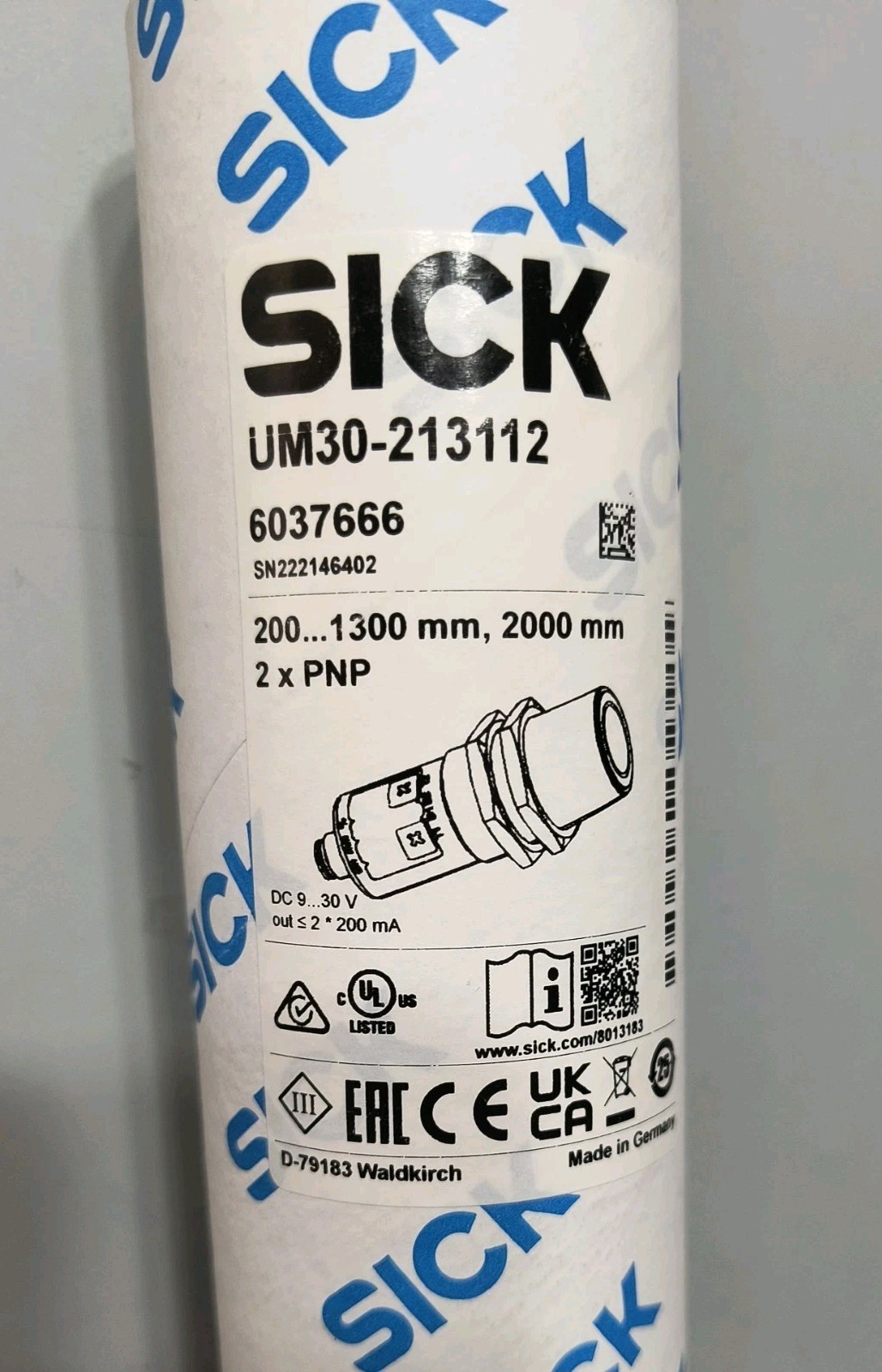 SICK UM30-213112 Ultrasonic Distance Sensor