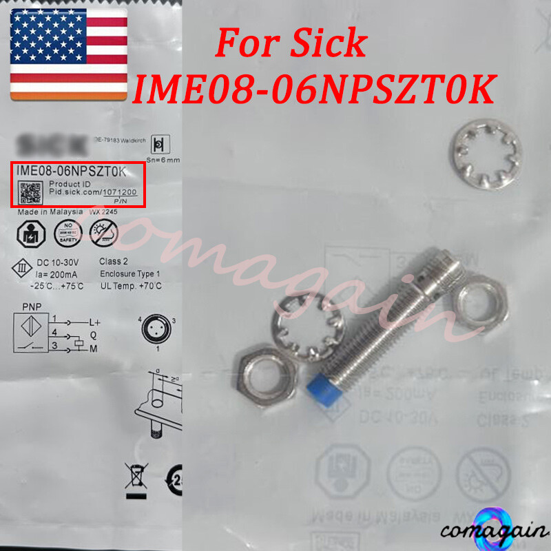 New 10-30VDC 200mA 6mm For Sick IME08-06NPSZT0K Proximity Switch Sensor