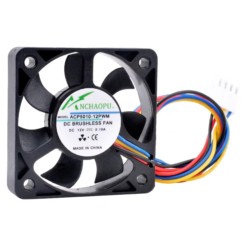 1 PCS NCHAOPU Fan ACP5010-12PWM 5cm 12V 0.10A computer case /CPU cooling fan