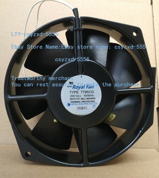1pcs ROYALFAN TYPE T795CG 200V 172*150*38mm high temperature resistant fan
