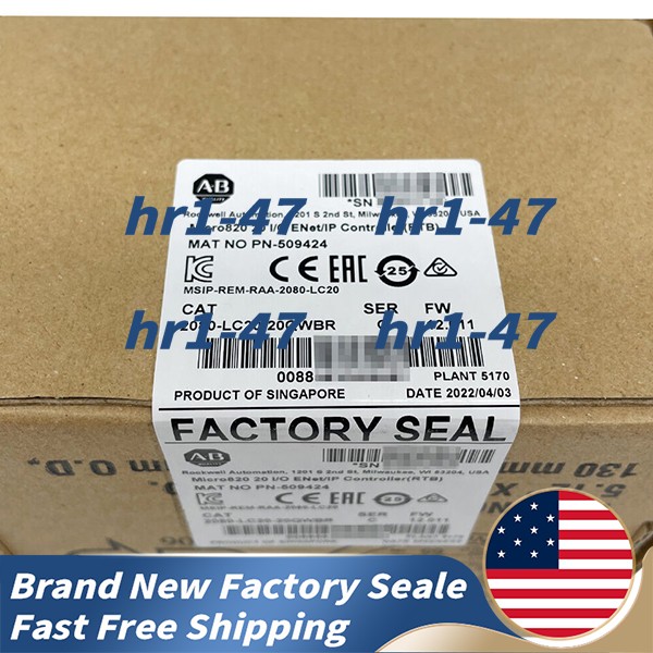 Brand NEW Original Allen Bradley 2080-LC20-20QWBR Card Free Shipping