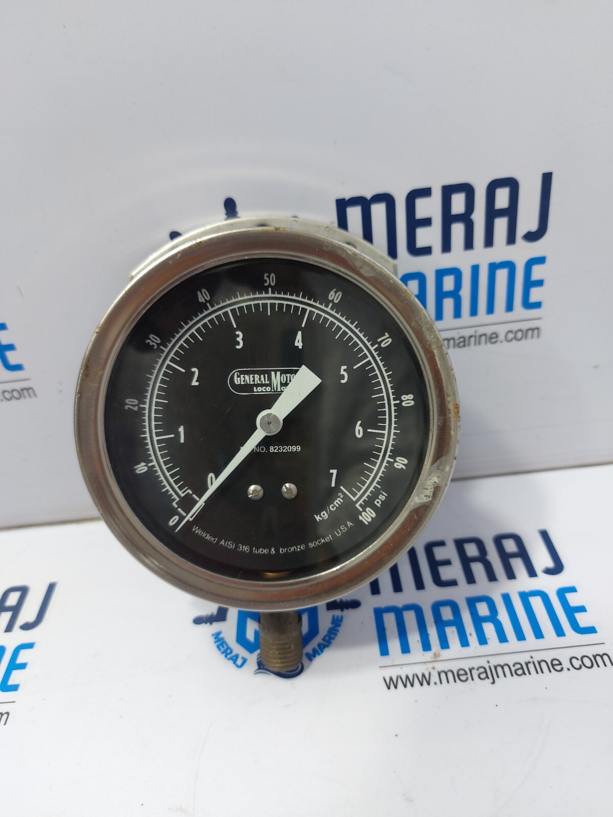 EMD 8232099 Pressure Gauge 0-100 Psi 0-7 Kg/Cm2