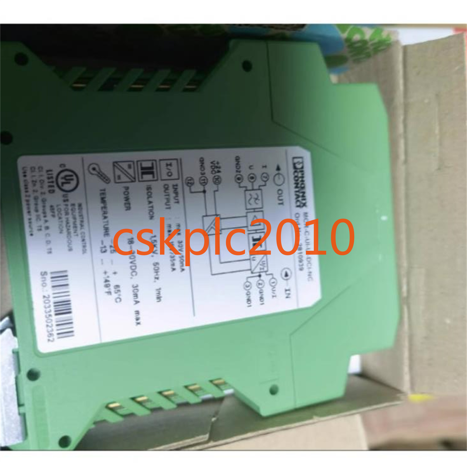 1PCS NEW IN BOX Phoenix isolation amplifier MCR-C-UI-UI-DCI-NC 2810939