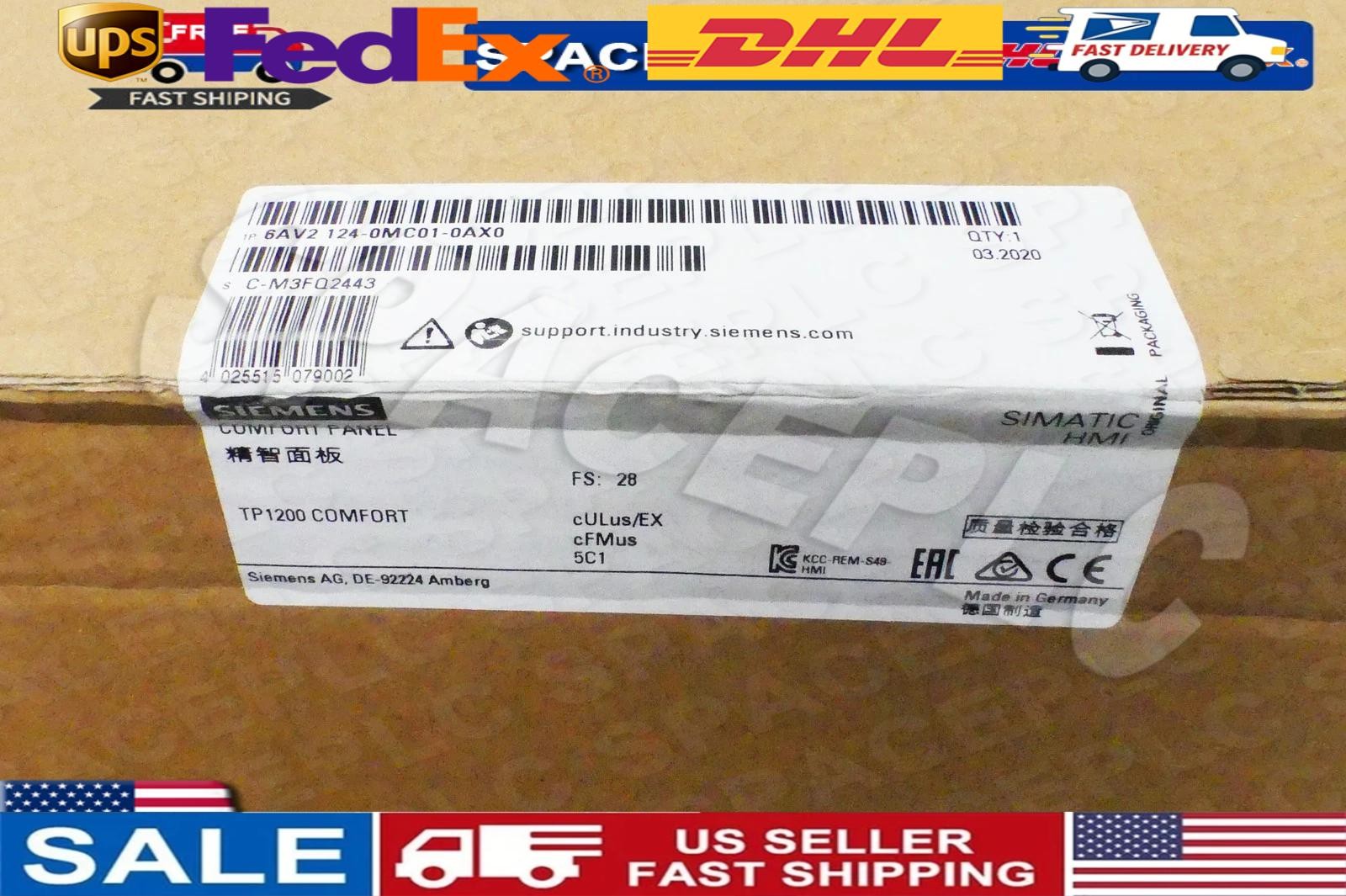 NEW SIEMENS 6AV2124-0MC01-0AX0 6AV2 124-0MC01-0AX0 Touch Screen fast shipping