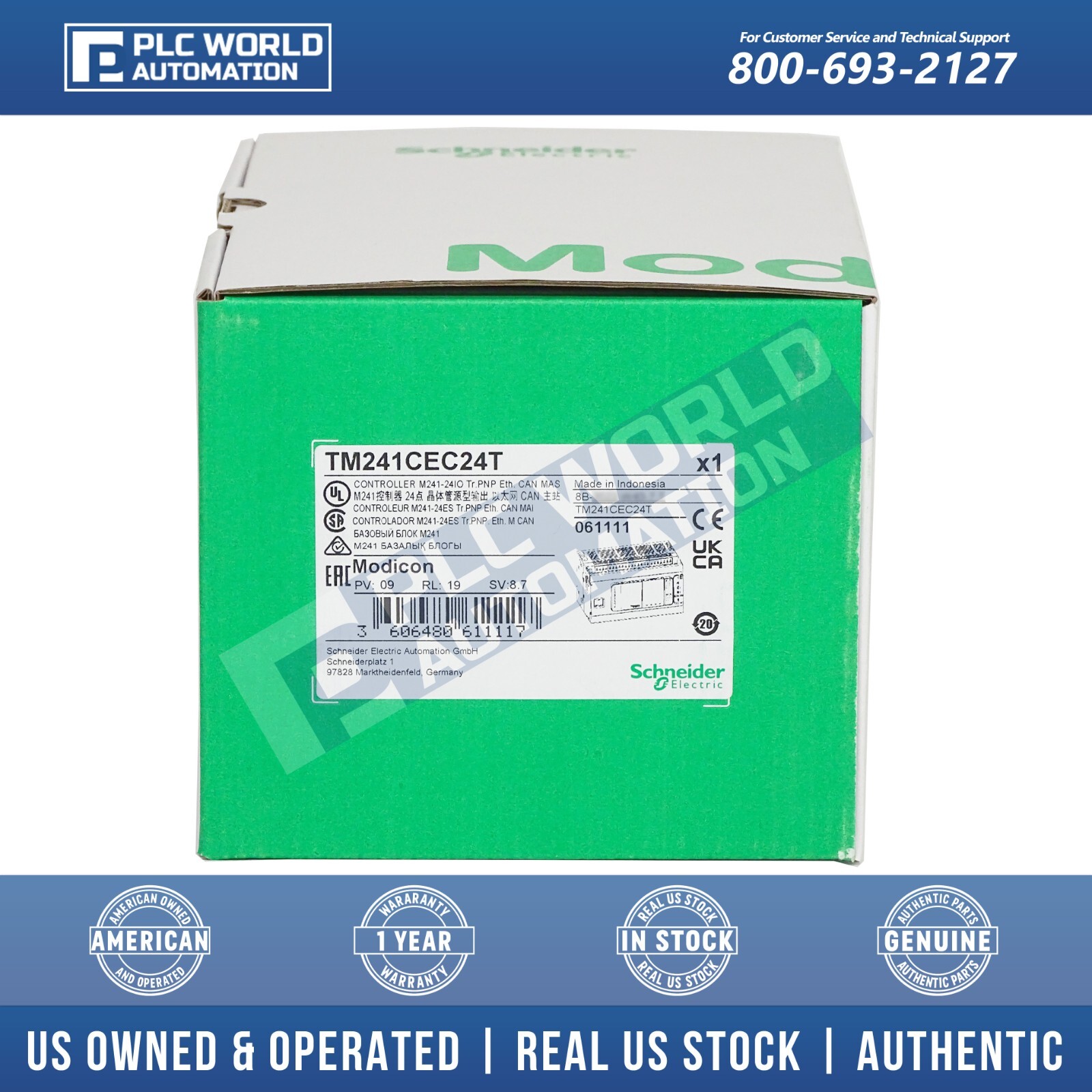 2022/23 Brand New Schneider Electric TM241CEC24T Modicon M241 Late Date 1 Yr Wty