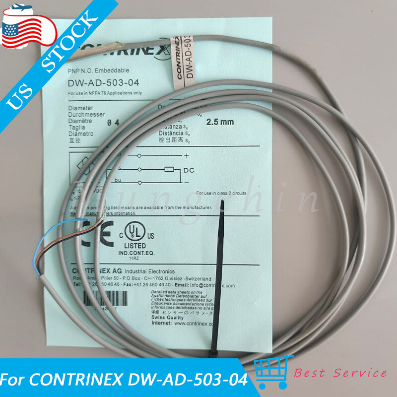 Inductive Proximity Sensors Switch 10-30VDC 200mA For Contrinex DW-AD-503-04