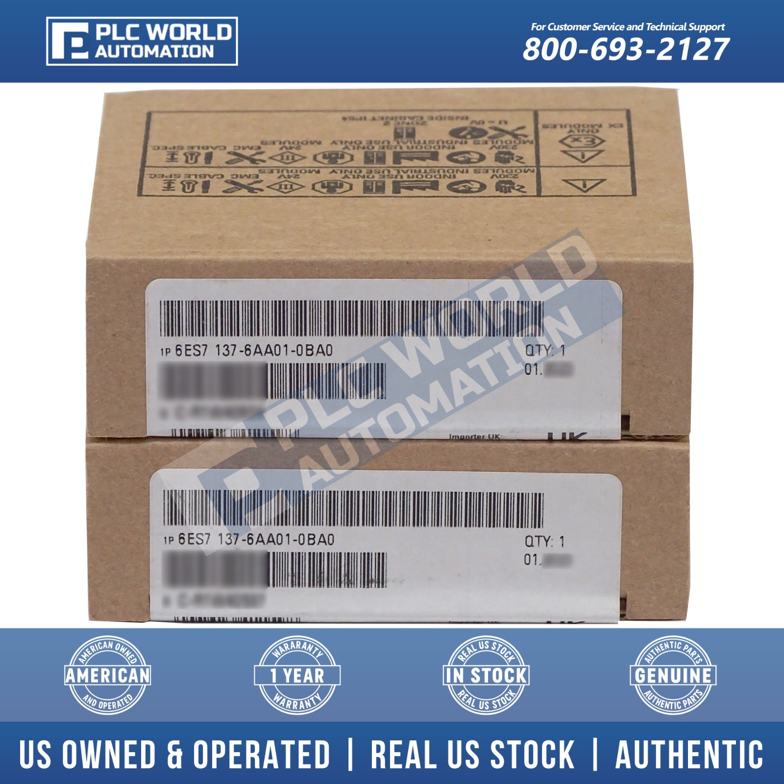 New Sealed Siemens 6ES7137-6AA01-0BA0 SIMATIC ET 200SP CM PtP, Late Date 2Yr Wty