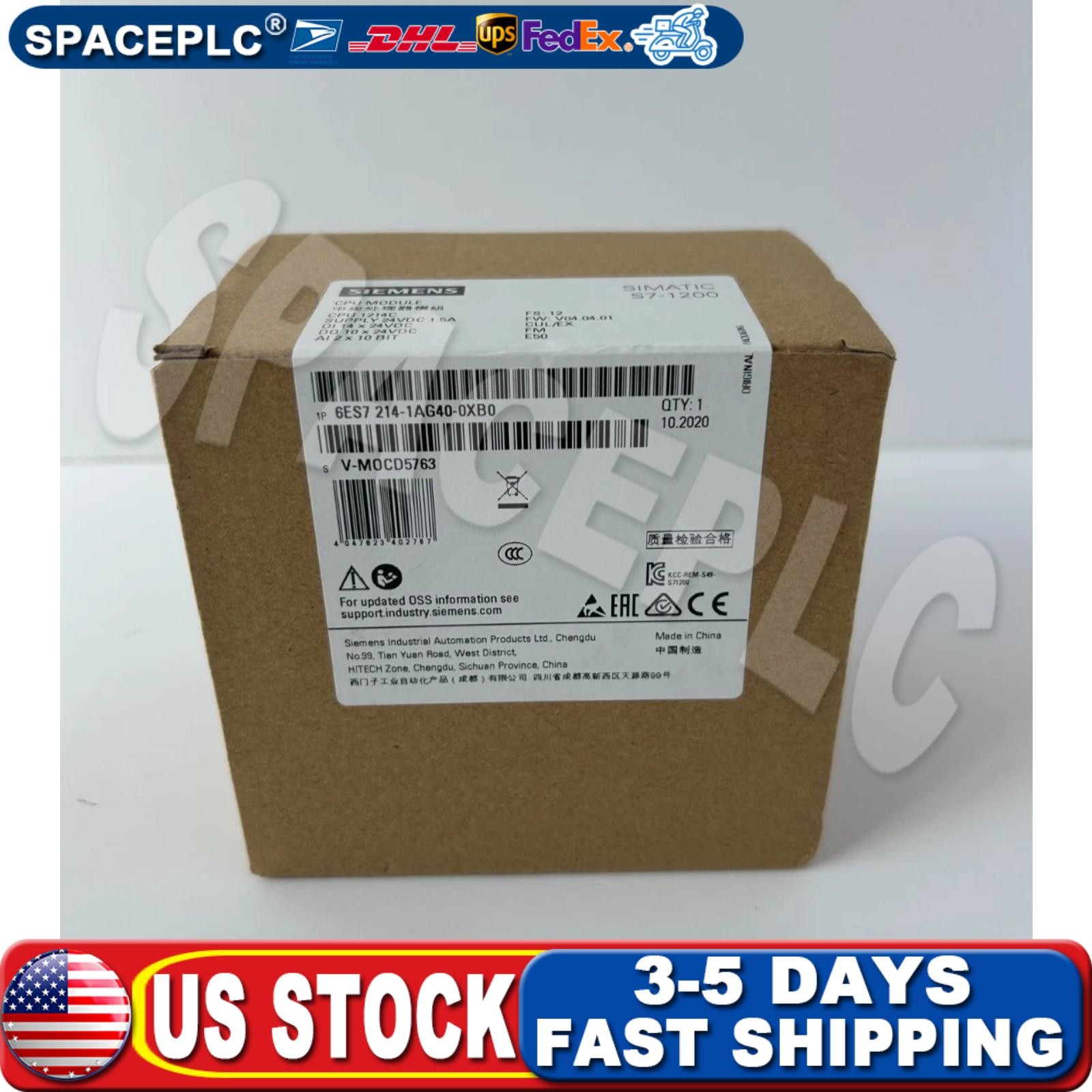 6ES7214-1HG40-0XB0 New Siemens 6ES7 214-1HG40-0XB0 SIMATIC S7-1200 CPU 1214C