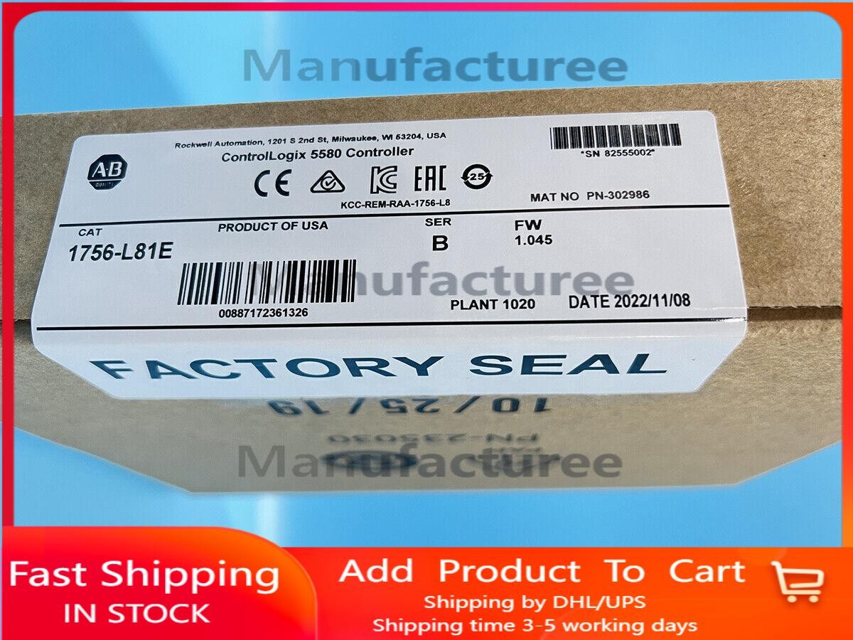 1756-L81E /B ControlLogix Logix5580 Processor 3MB New Sealed