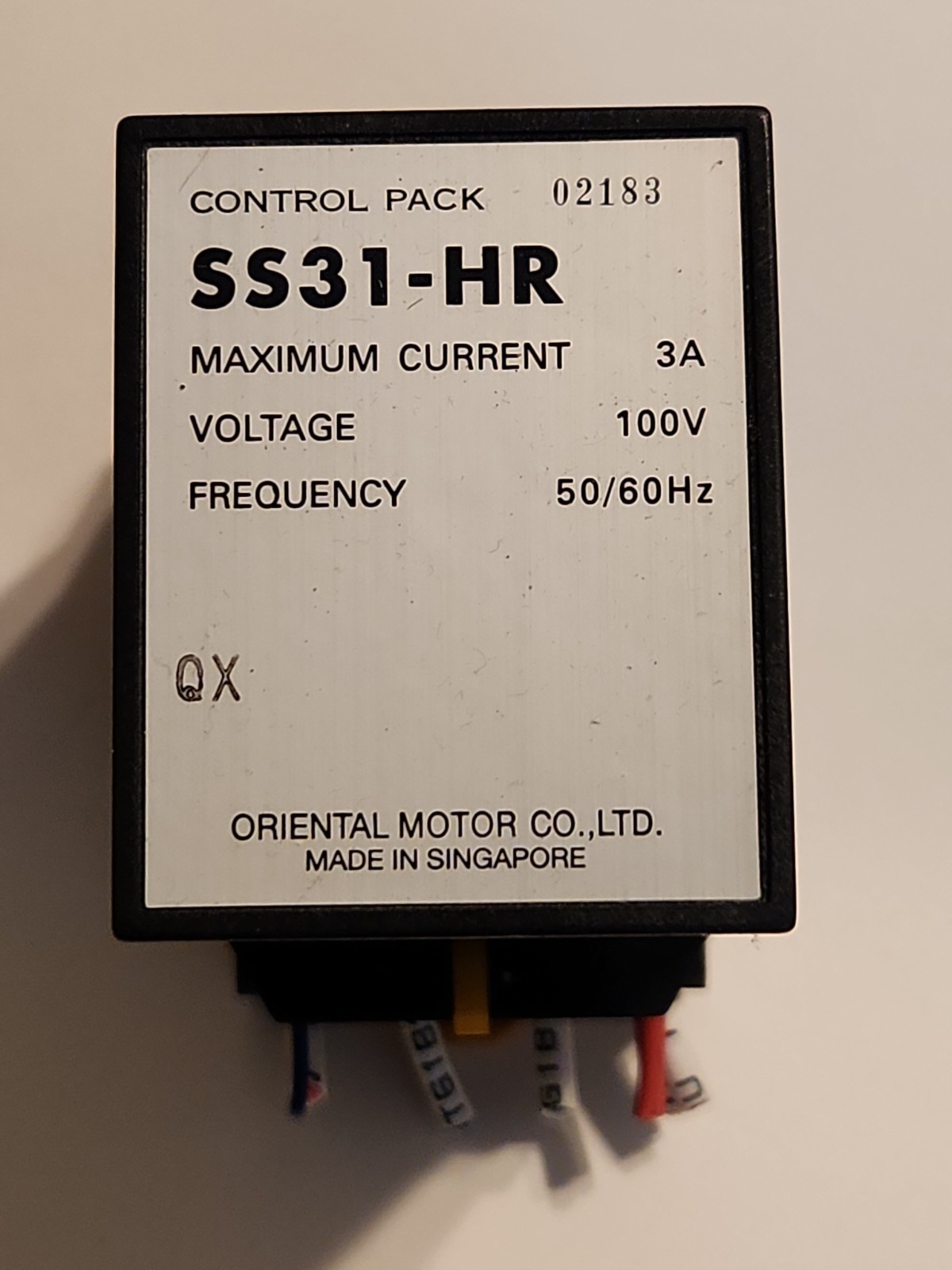 Used ORIENTAL MOTOR CO. 3A 100V CONTROL PACK SS31-HR w/ warranty Free Shipping