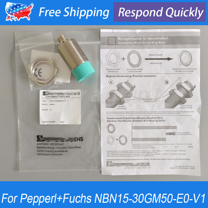 For Pepperl+Fuchs NBN15-30GM50-E0-V1 Proximity Sensors 10-30VDC 200mA 4-Pins