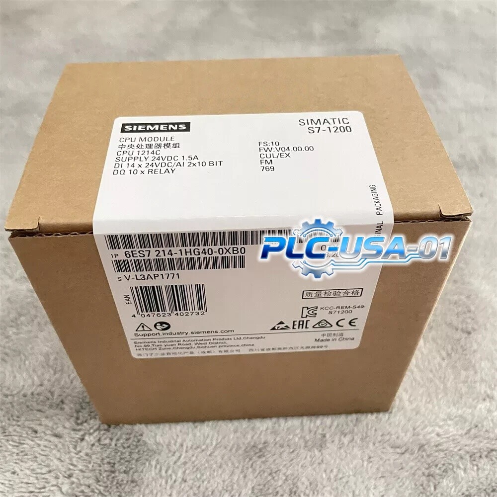6ES7 214-1HG40-0XB0 1PCS Brand New Siemens 6ES7214-1HG40-0XB0 Fast ship