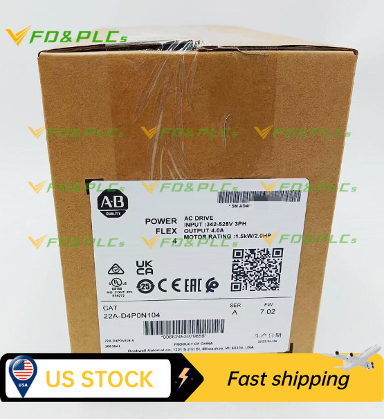 New 22A-D4P0N104 22AD4P0N104 PowerFlex 4 1.5 kW 2 AC Drive