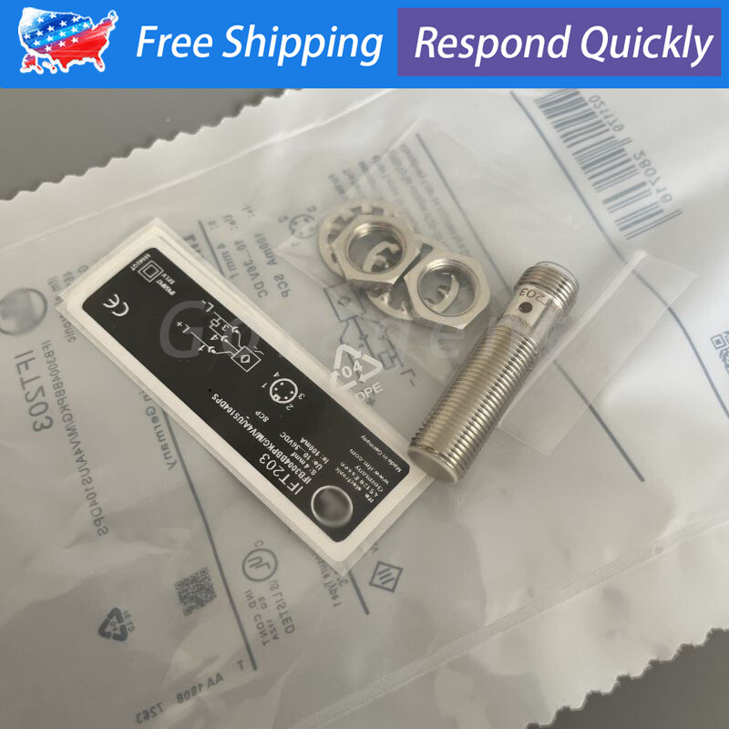 New Inductive Proximity Switch Sensor For IFM IFT203 4mm 4-Pins 10-36VDC 100mA