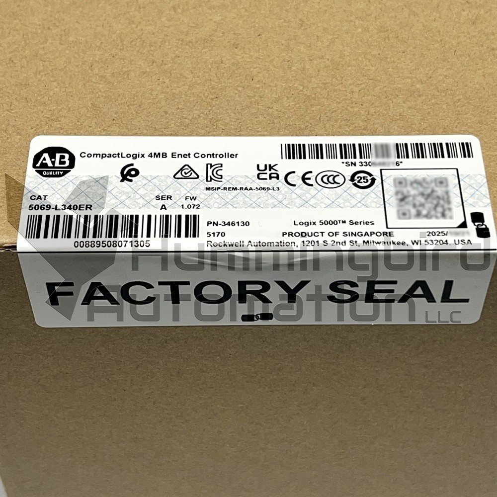 2025 Allen Bradley 5069-L340ER /A SEALED CompactLogix 5000 Controller Surplus US