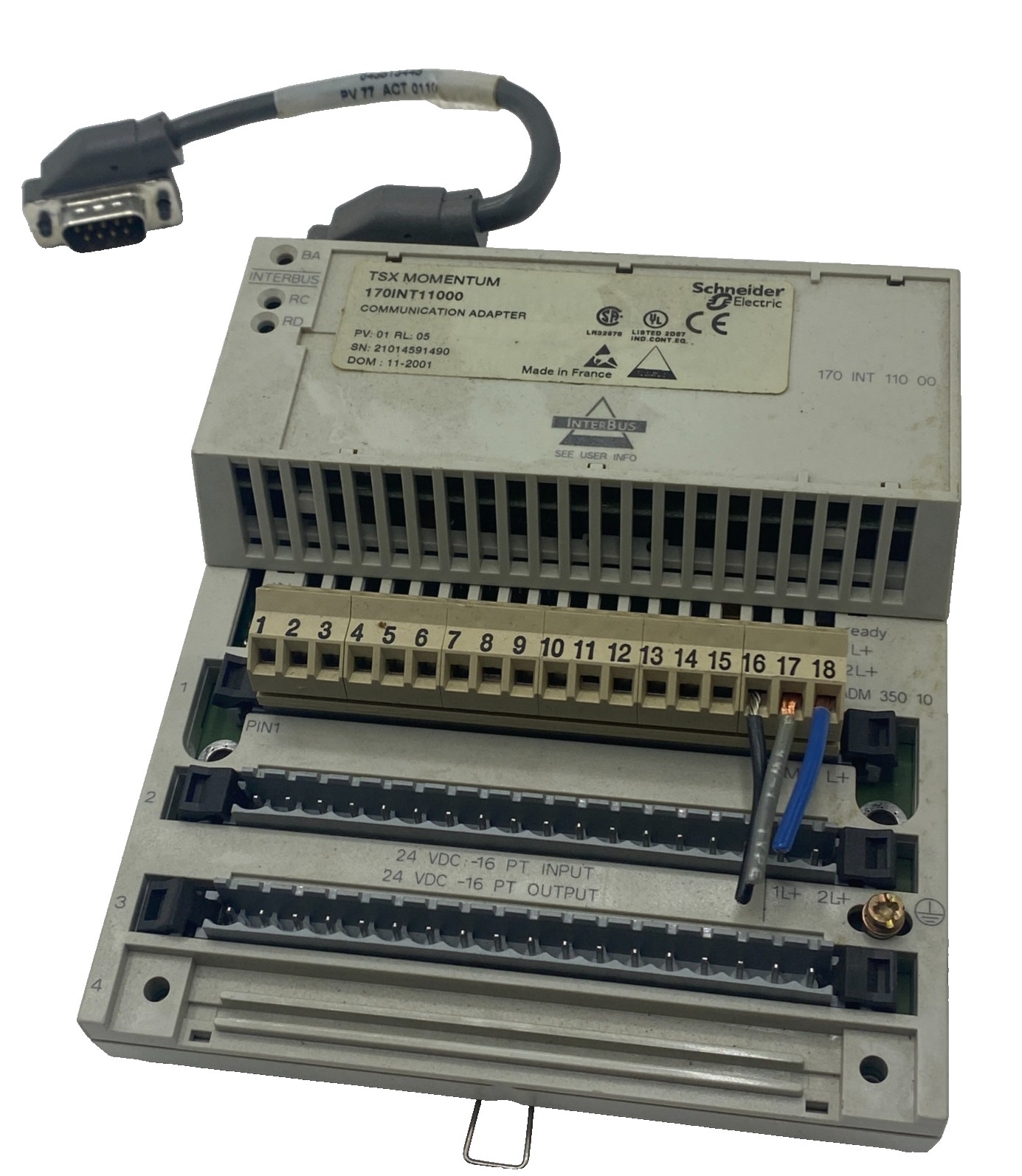 SCHNEIDER ELECTRIC 170INT11000 TSX MOMENTUM COMMUNICATION ADAPTER 170ADM35010 🎯