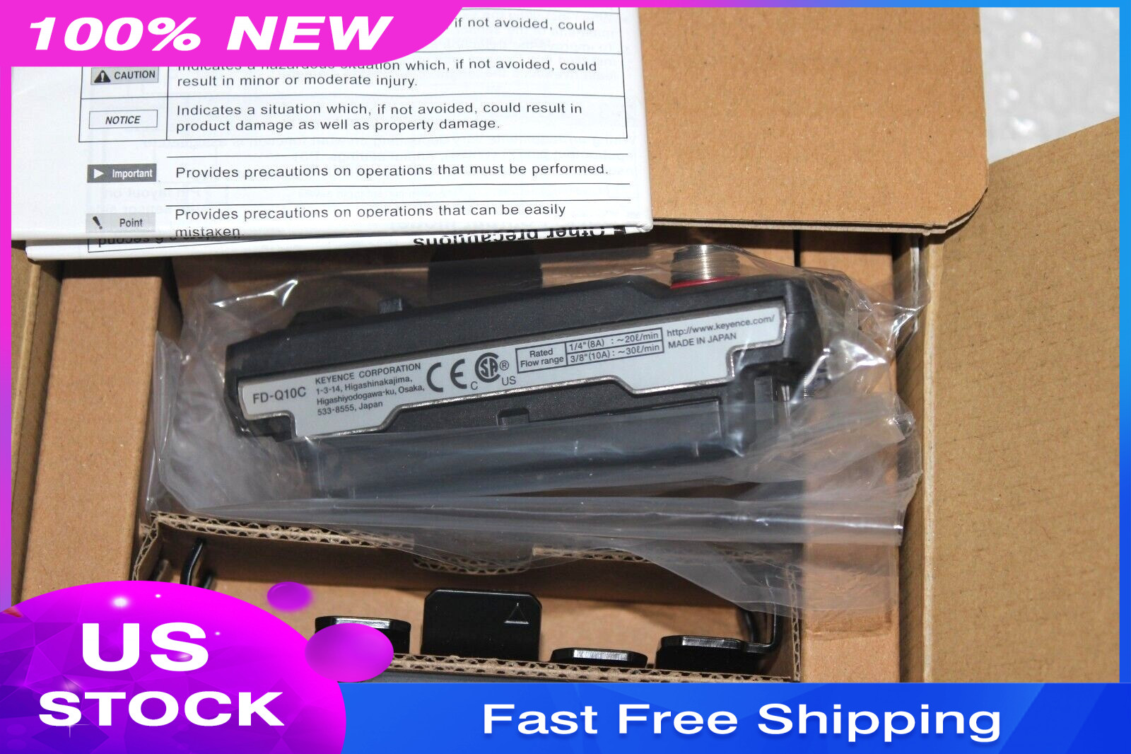 NEW IN BOX KEYENCE FD-Q10C , FDQ10C , MADE IN JAPAN
