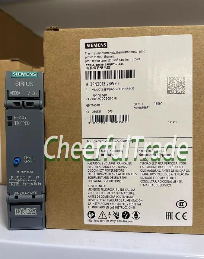 1PCS New 3RN2013-2BW30 Siemens Thermistor Motor Protection Relay In Box