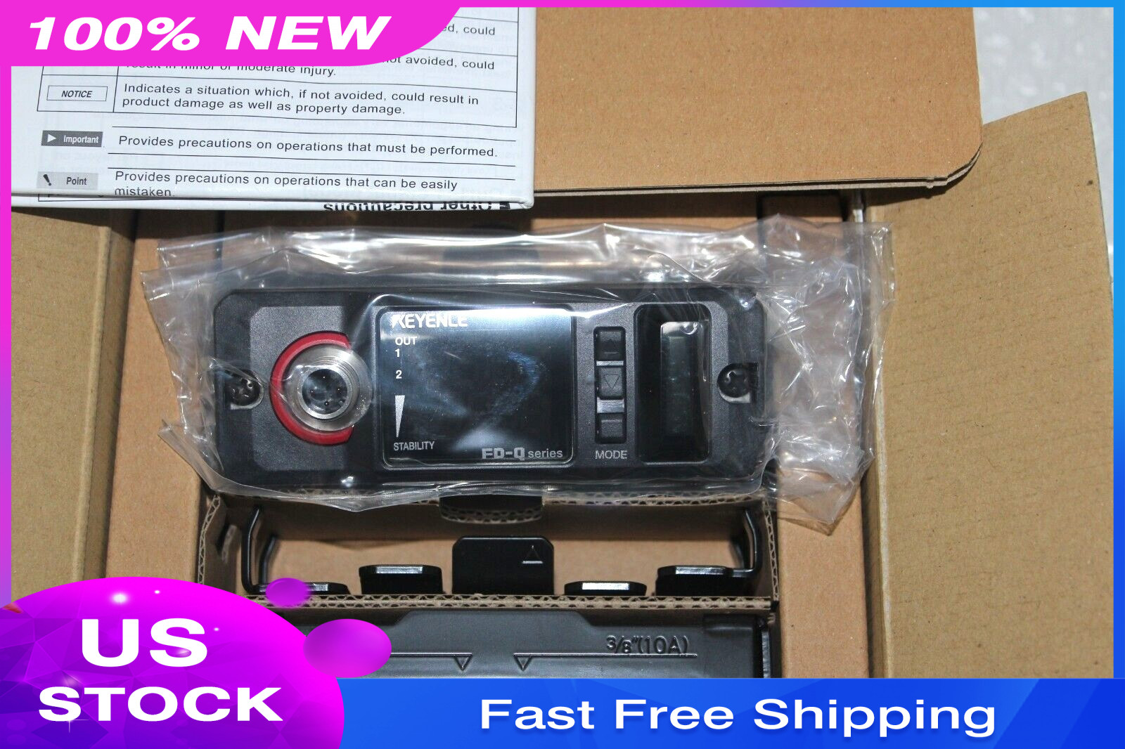 NEW IN BOX KEYENCE FD-Q10C , FDQ10C , MADE IN JAPAN