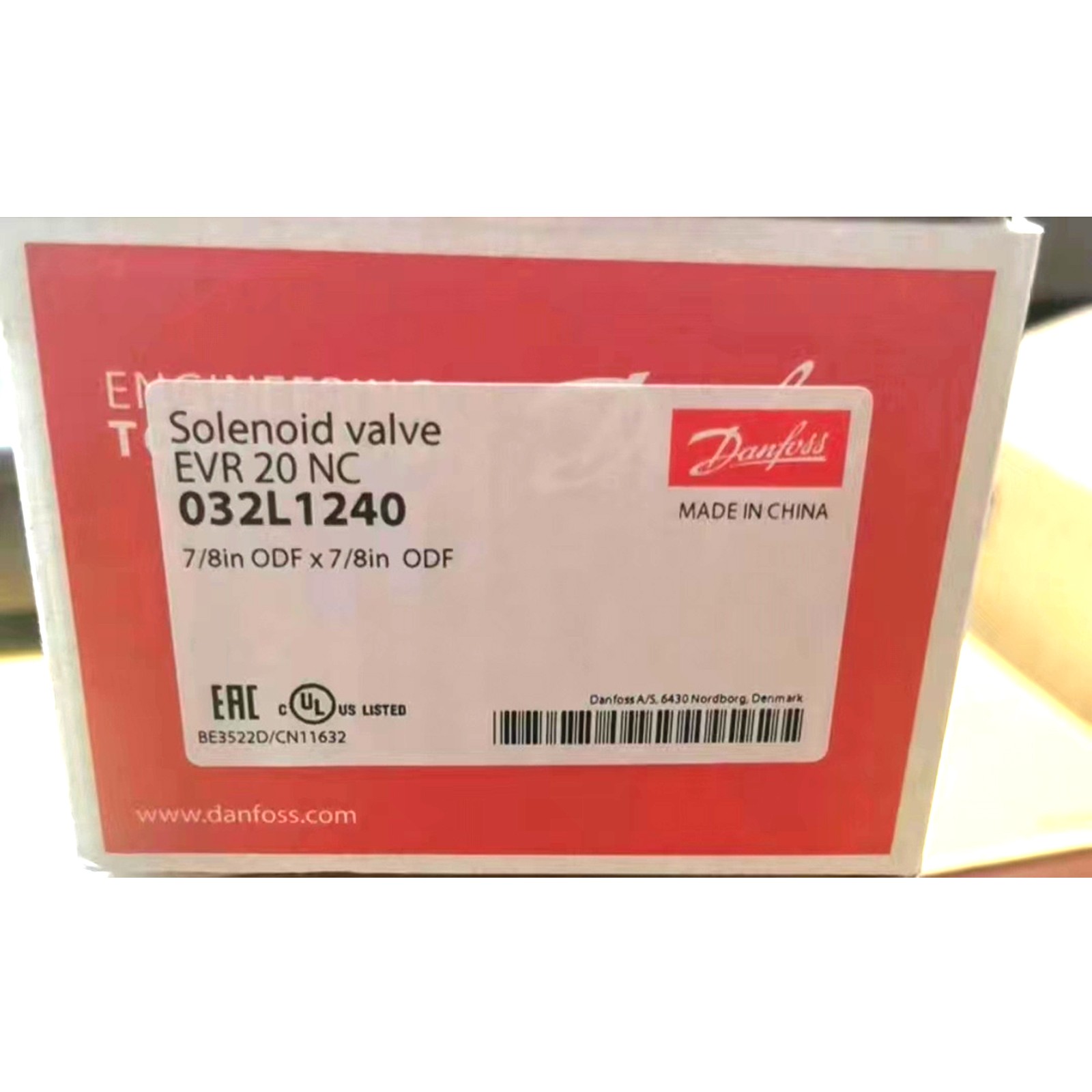 1PCS New Danfoss EVR 20 NC 032L1240 Solenoid Valve In Box