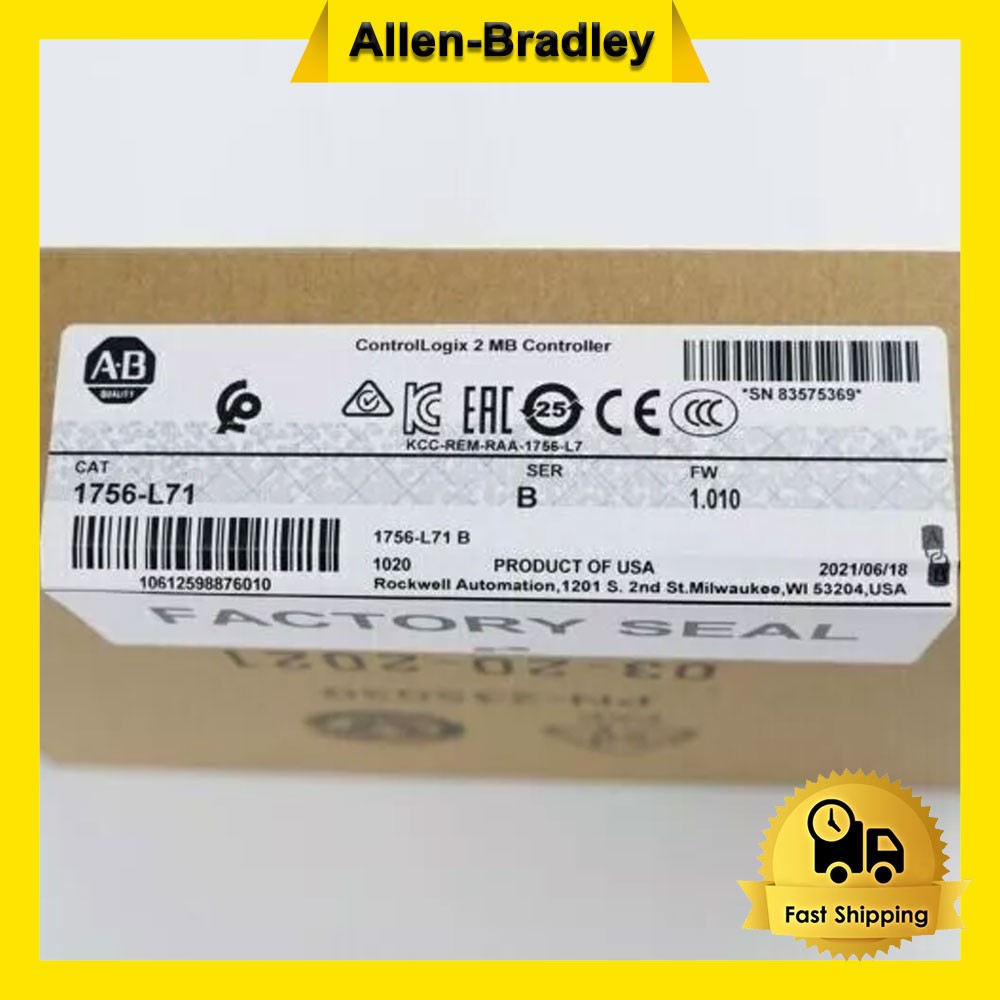 AB AB 1756-L71 /B CompactLogix 2MB Controller AB 1756 L71