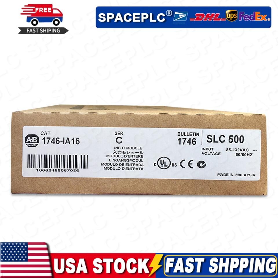 New Original Factory Sealed AB 1746-IA16 SER C SLC 500 PLC Input Module 1746IA16