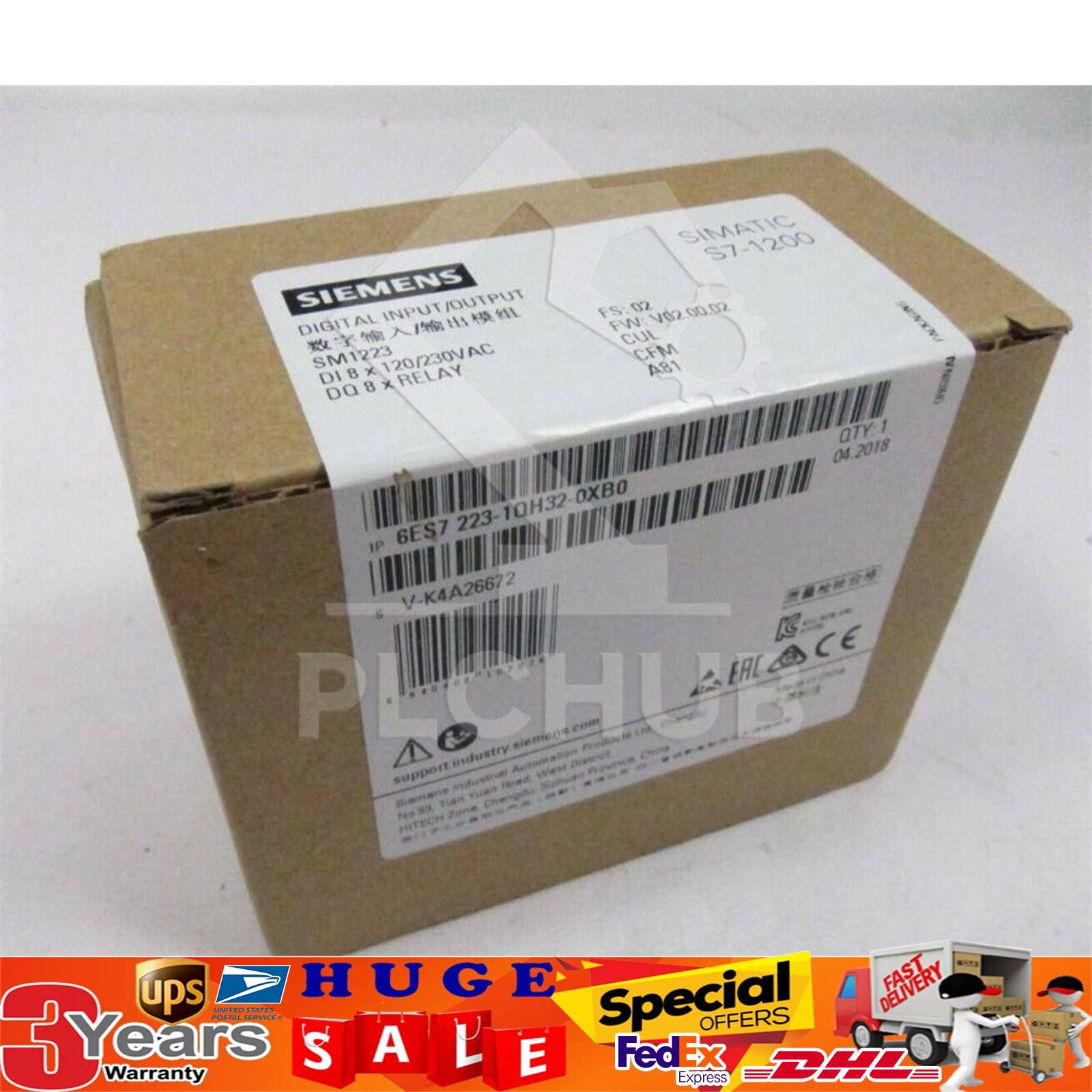 New Siemens 6ES7 223-1QH32-0XB0 6ES7223-1QH32-0XB0 S7-1200 Digital I/O SM 1223