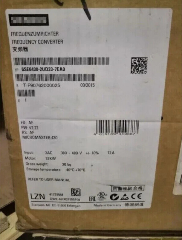 New Sealed Siemens 6SE6430-2UD33-7EA0 Free Shipping