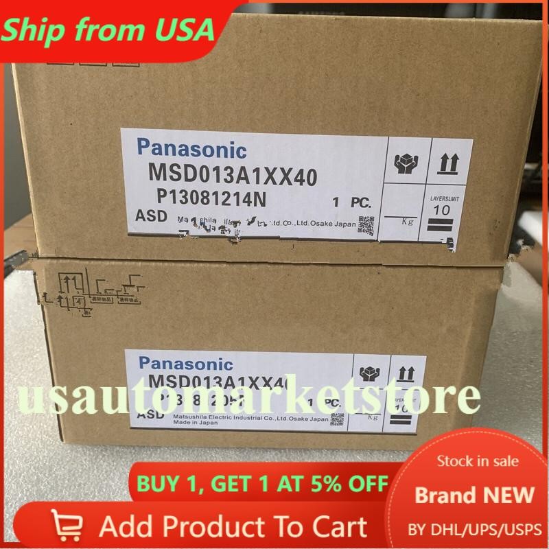 Panasonic MSD013A1XX40 Servo Driver 1PC New MSD013A1XX40 Expedited Shipping