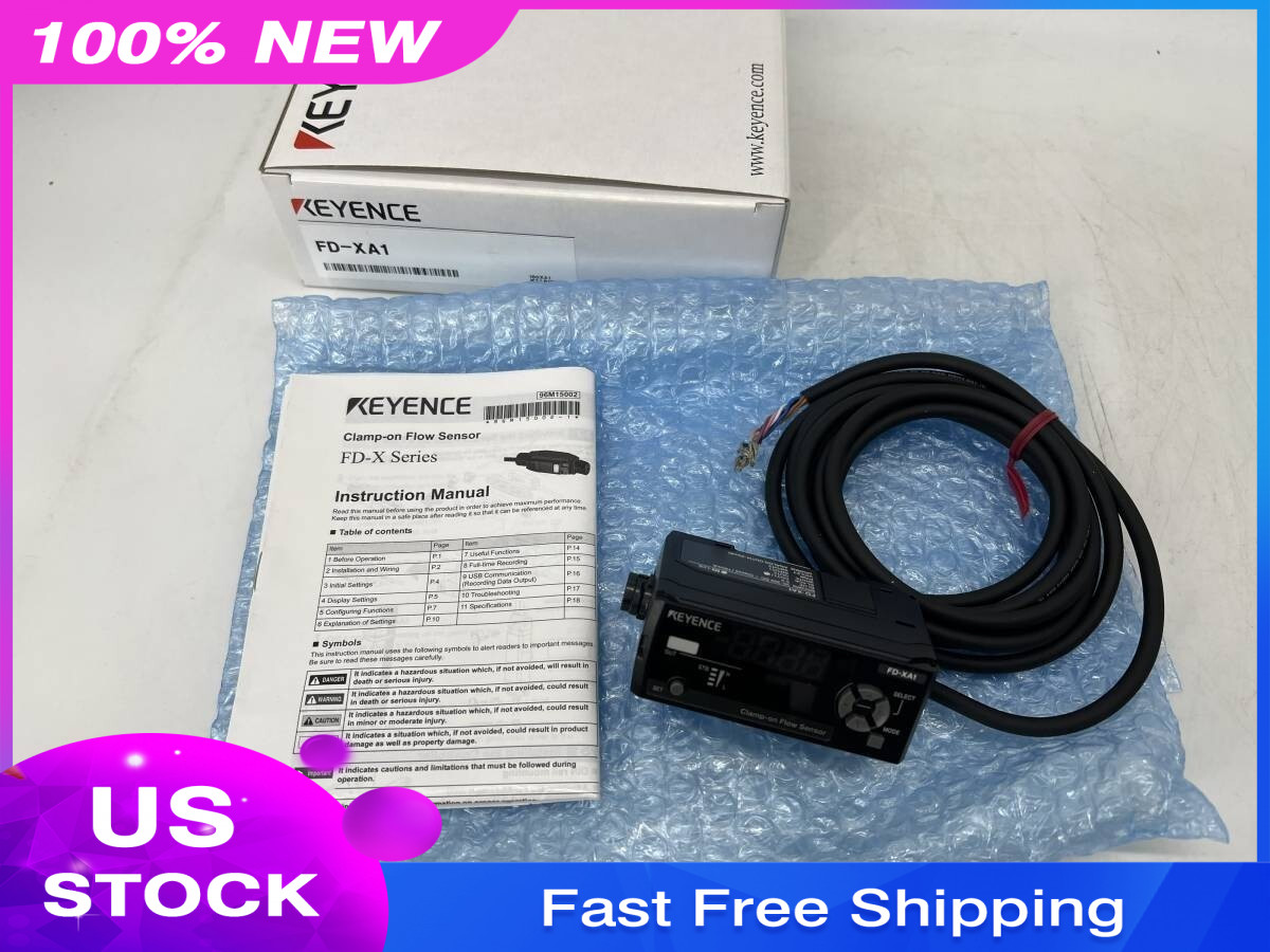 Keyence FD-XA1 Clamp-On Type Flow Sensor FD-X Series Controller Tested & Wor