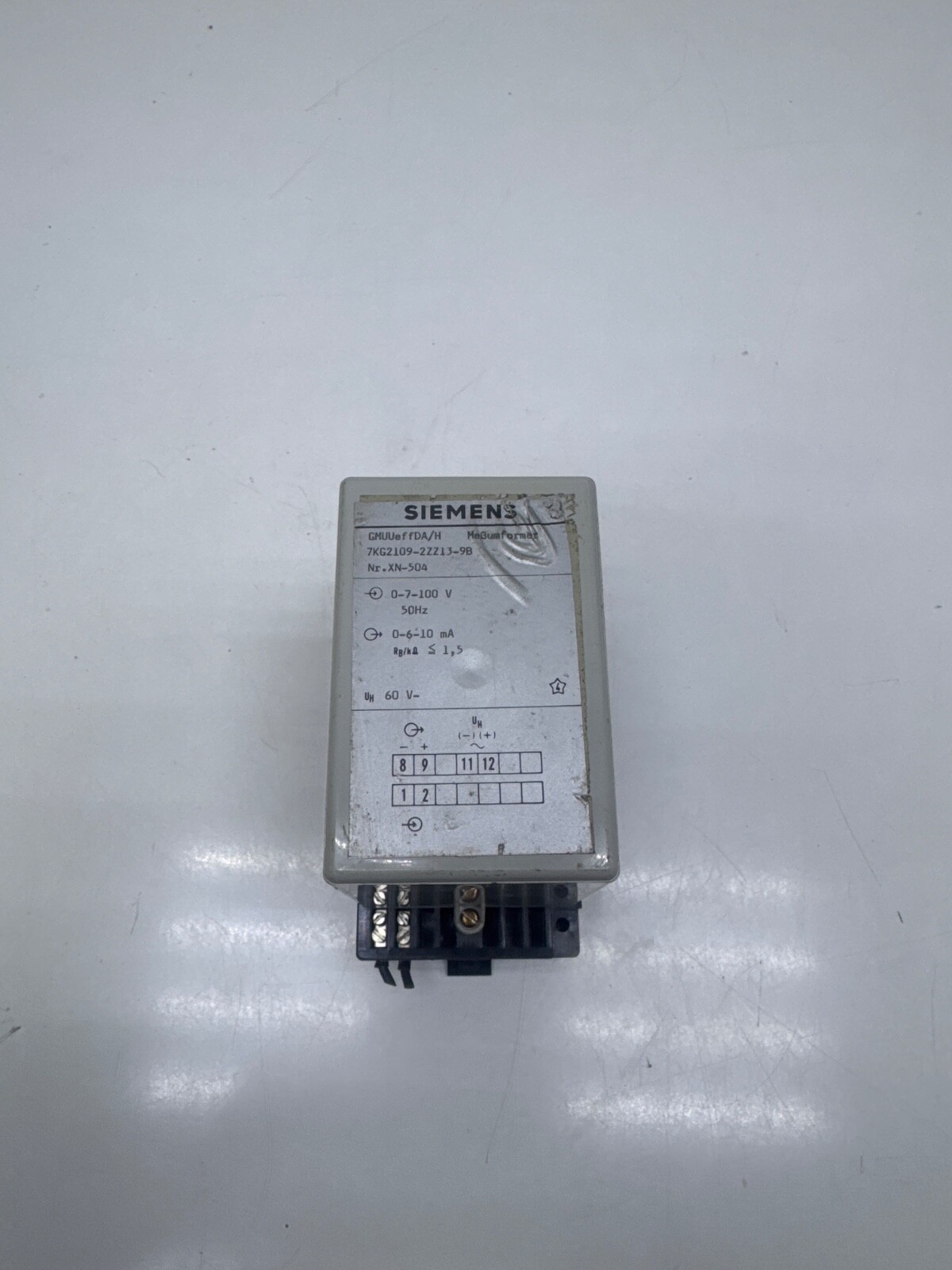 siemens 7KG2109-2ZZ13-9B XN-504 UNIT