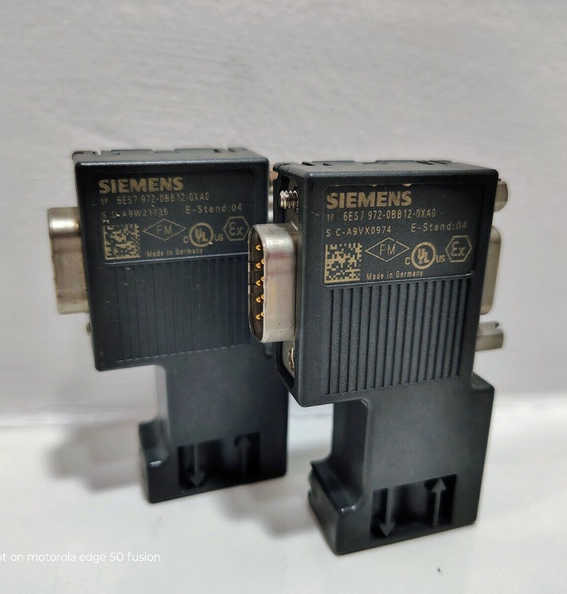 SIEMENS 6ES7972-0BB12-0XA0 SIMATIC DP CONNECTOR PLUG FOR PROFIBUS (2PCS)