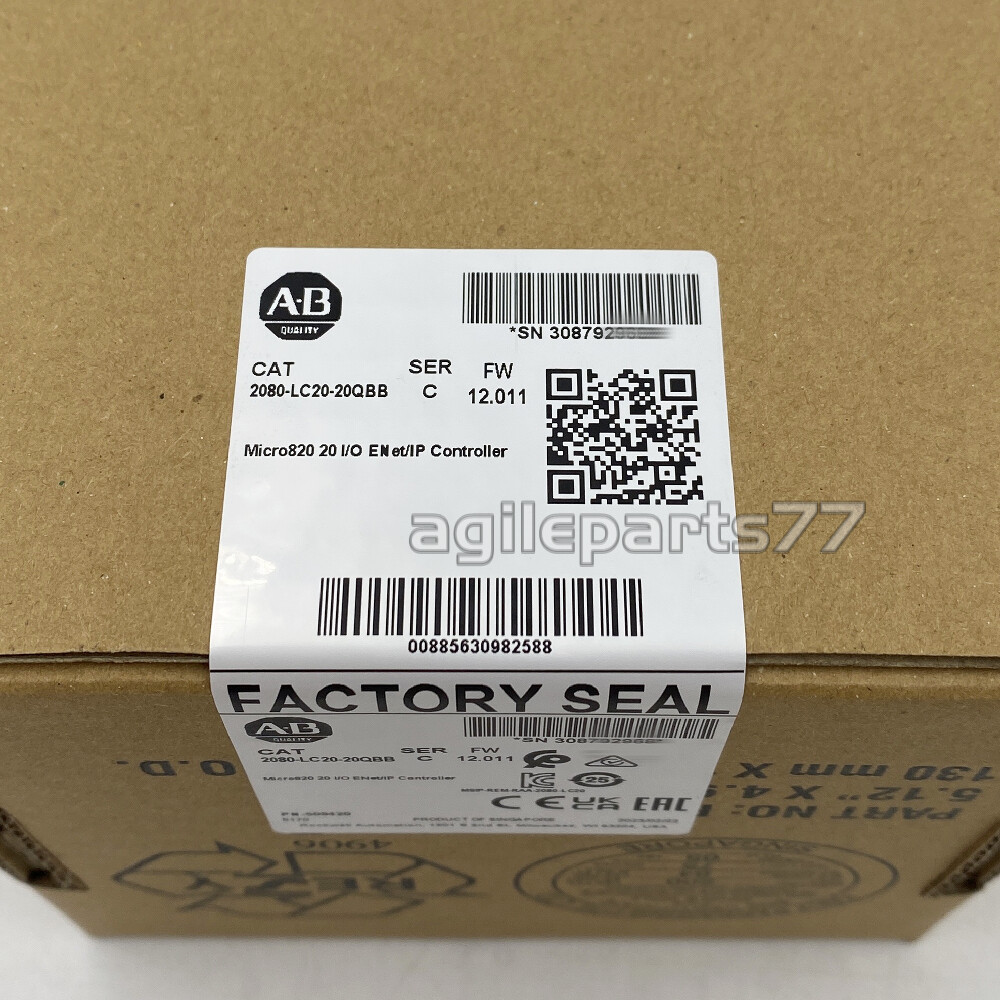 New Sealed AB 2080-LC20-20QBB Micro820 EtherNet/IP Controller 2023 Free ship TX