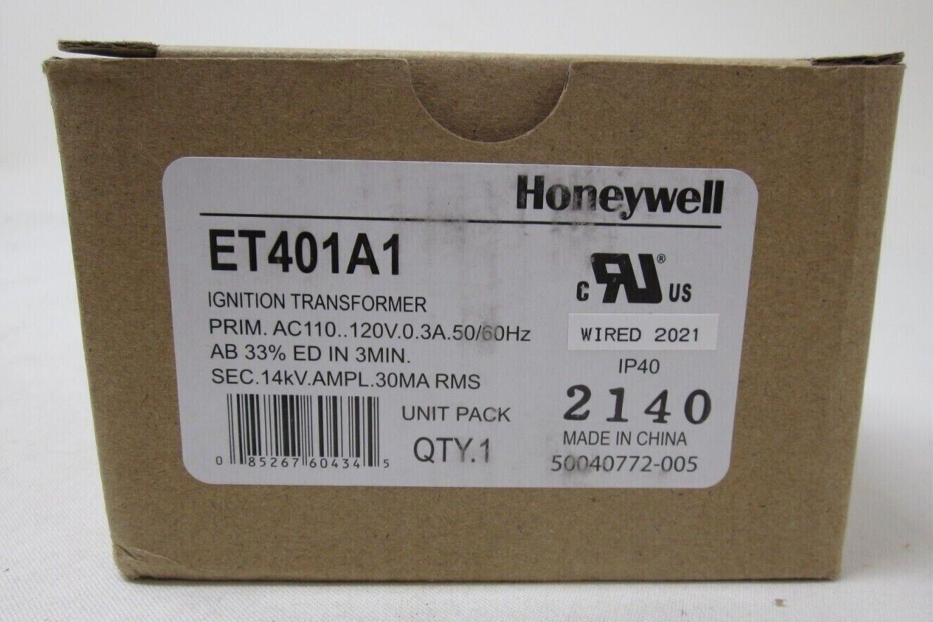 ET401A1 New Honeywell Ignition Transformer In Box