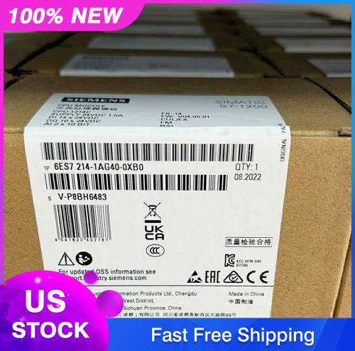 SIEMENS 6ES7 214-1AG40-0XB0 6ES7214-1AG40-0XB0 S7-1200 CPU 1214C CPU Module #S