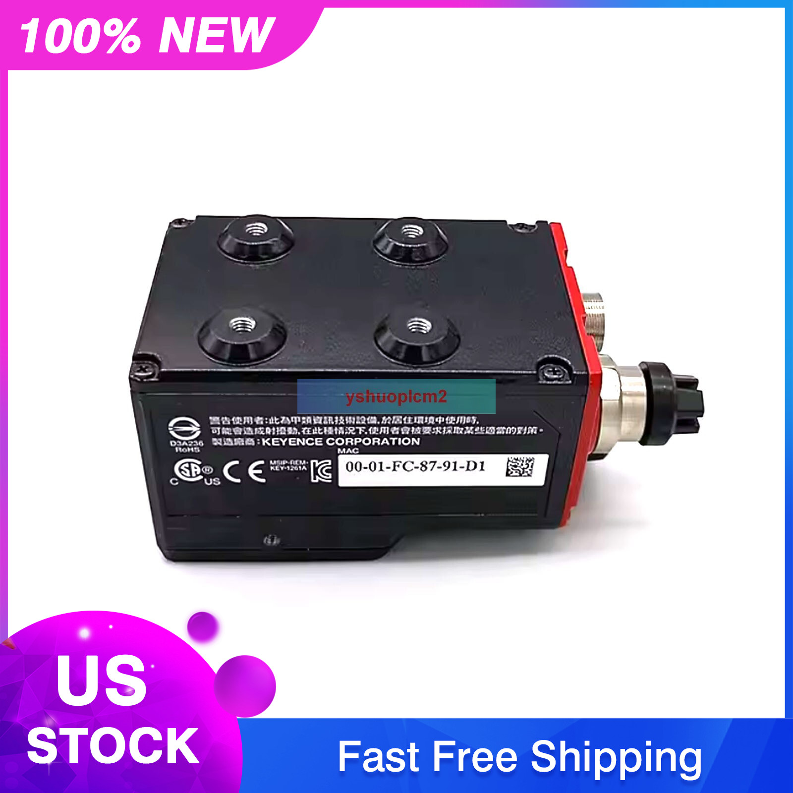 New KEYENCE SR-1000W Autofocus Code Reader SR1000W with Power 1 year warranty