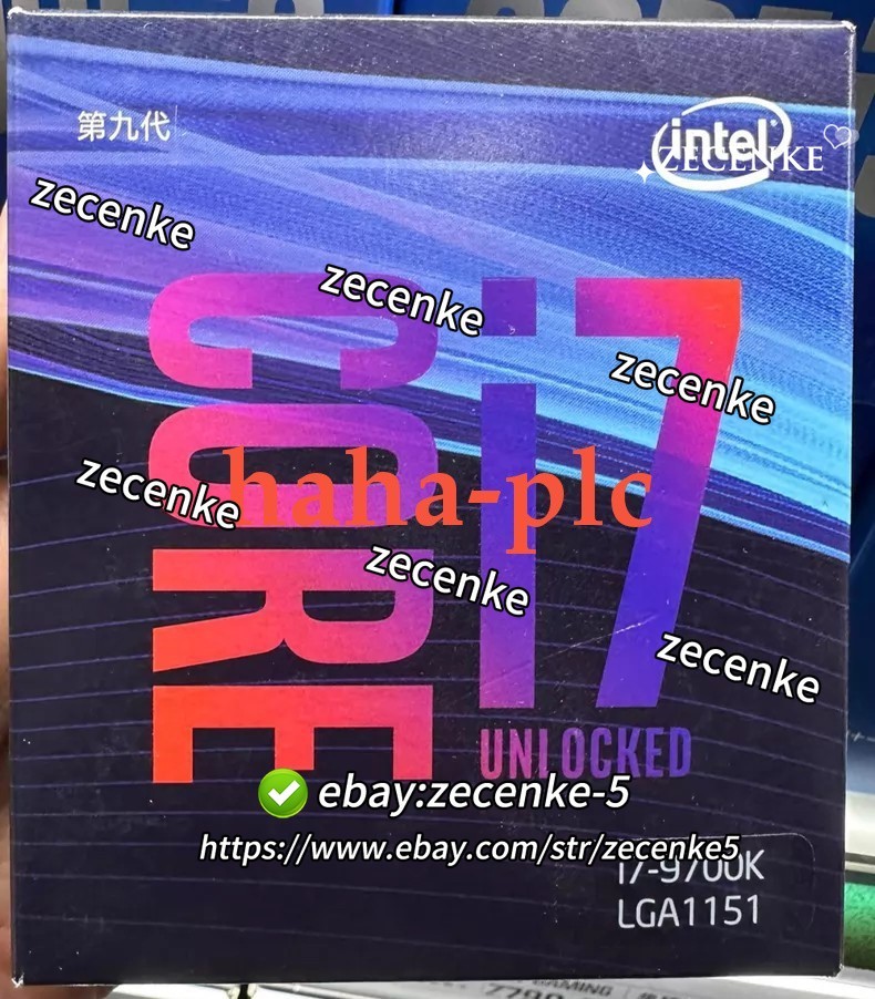 1PC Intel Core i7-9700K LGA 1151 3.6 GHz Octa-Core Processor (BX80684I79700K)*Y