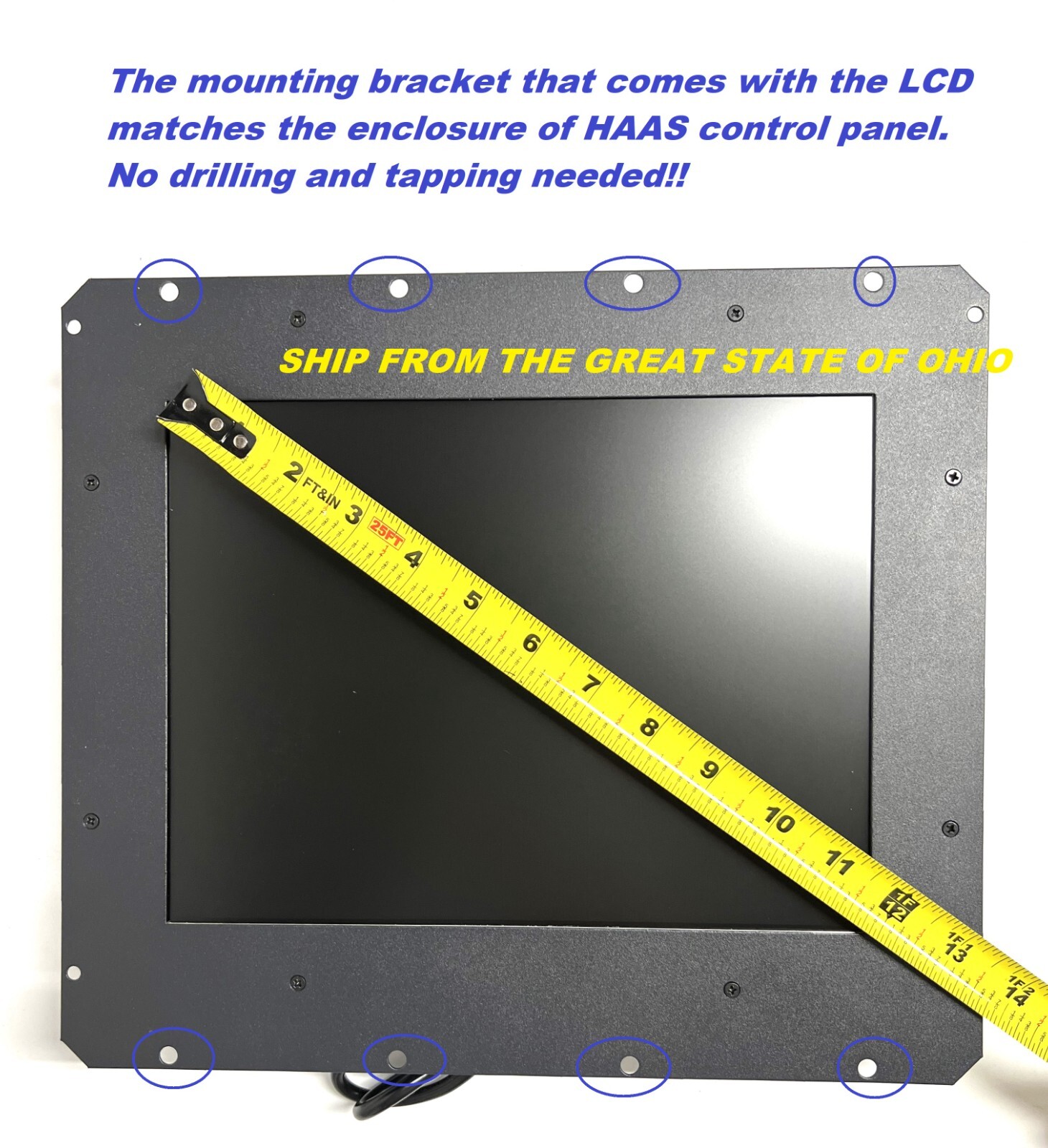 12” DIRECT REPLACEMEMT LCD MONITOR FOR HAAS CNC VF1 VF2 VF3 TM1 28HM-NM4 CRT