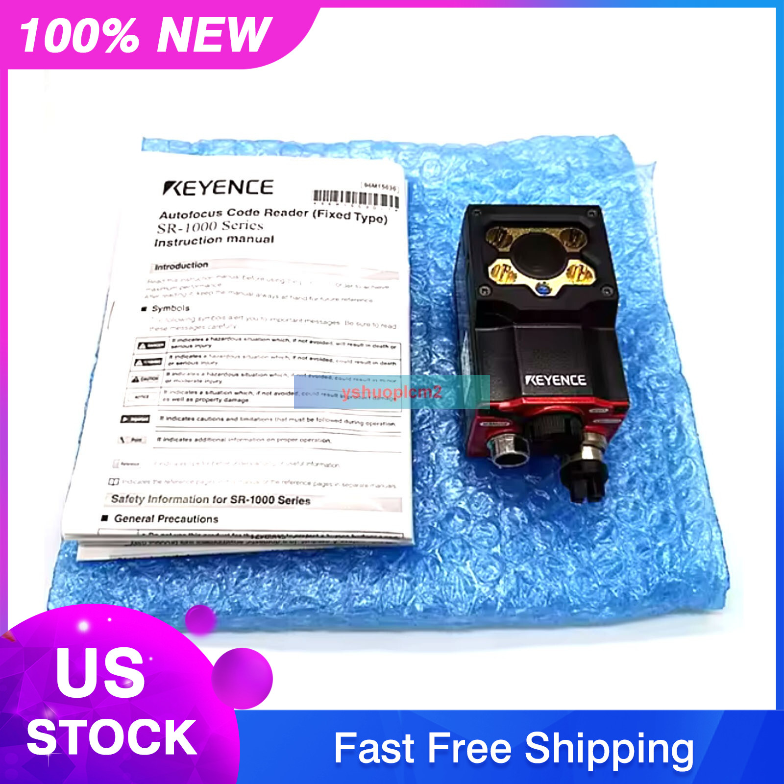 New KEYENCE SR-1000W Autofocus Code Reader SR1000W with Power 1 year warranty