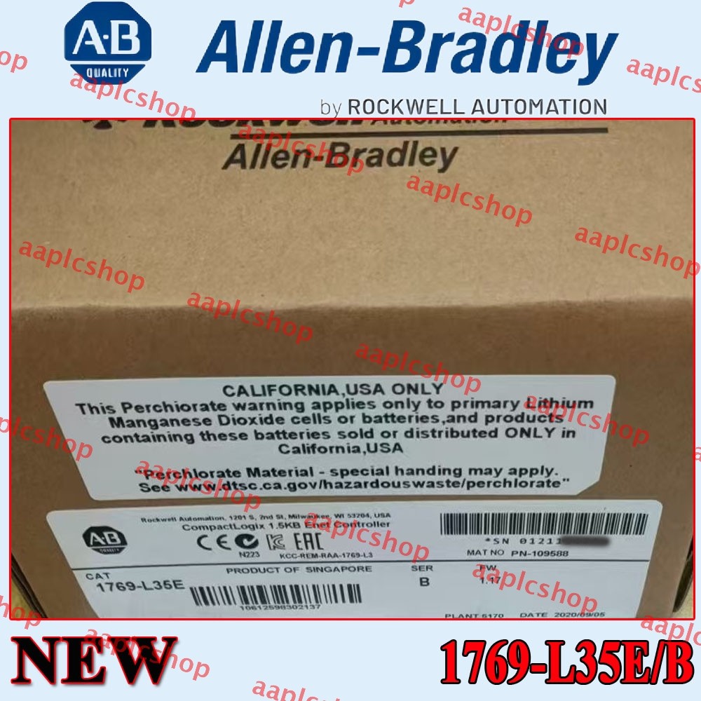 New NEW PLC 1769-L35E / B AB CompactLogix 1.5 MB ENet Controller 1769-L35E