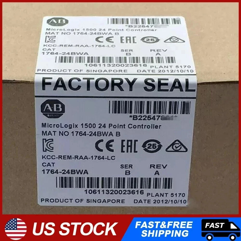 NEW Factory Sealed AB 1764-24BWA MicroLogix 1500 24 Point Controller 1764 24BWA