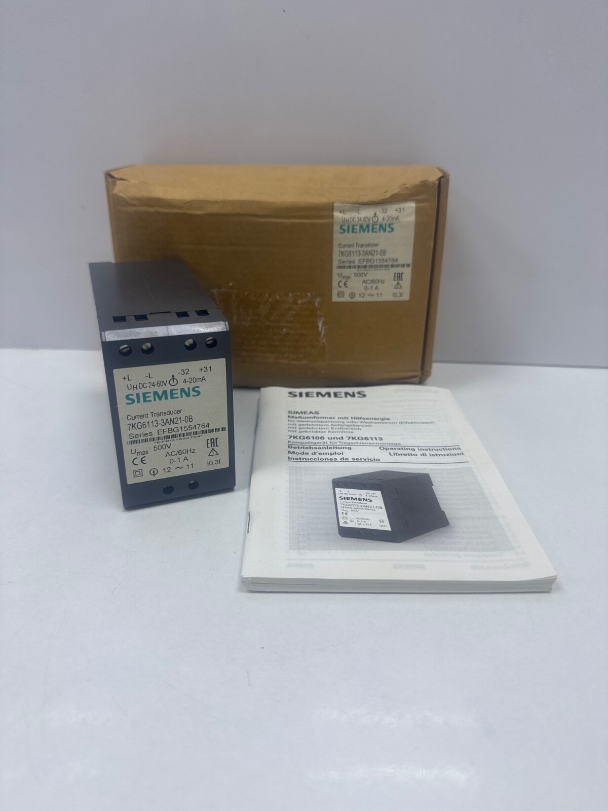 SIEMENS 7KG6113-3AN21-0B CURRENT TRANSDUCER