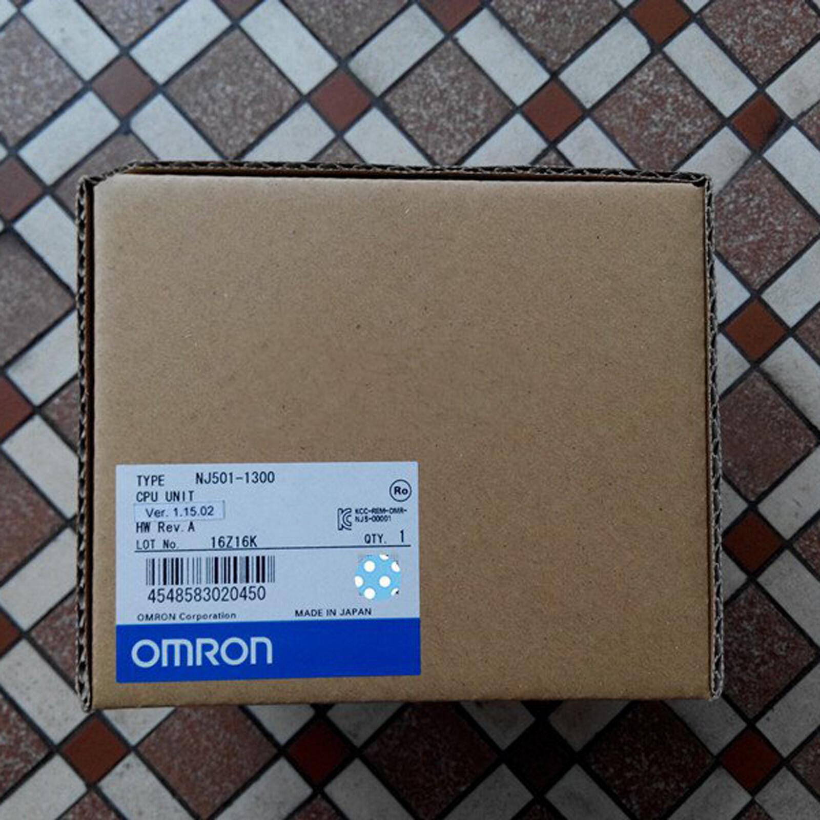 1PC Omron NJ501-1300 NJ5011300 CPU Unit Module PLC New Expedited Shipping