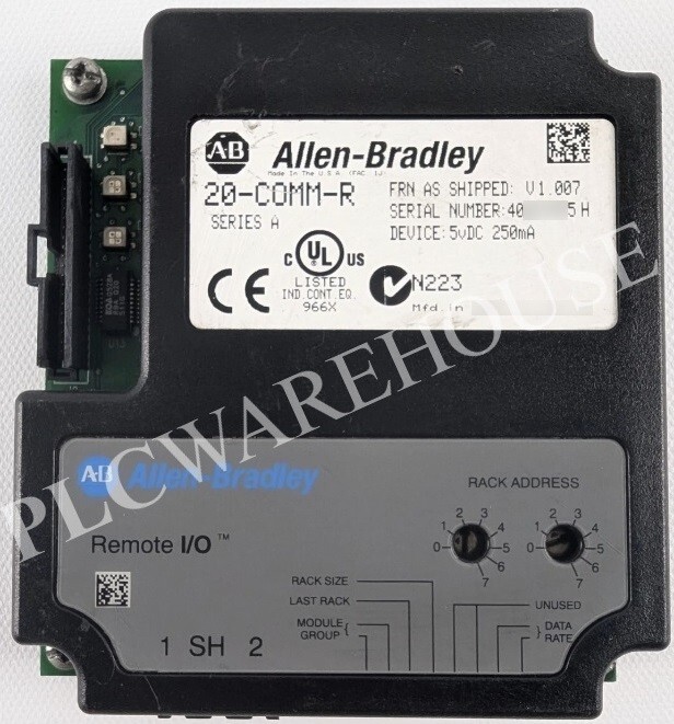 Allen Bradley 20-COMM-R / Series A POWERFLEX I/O Communication Adapter 20COMMR