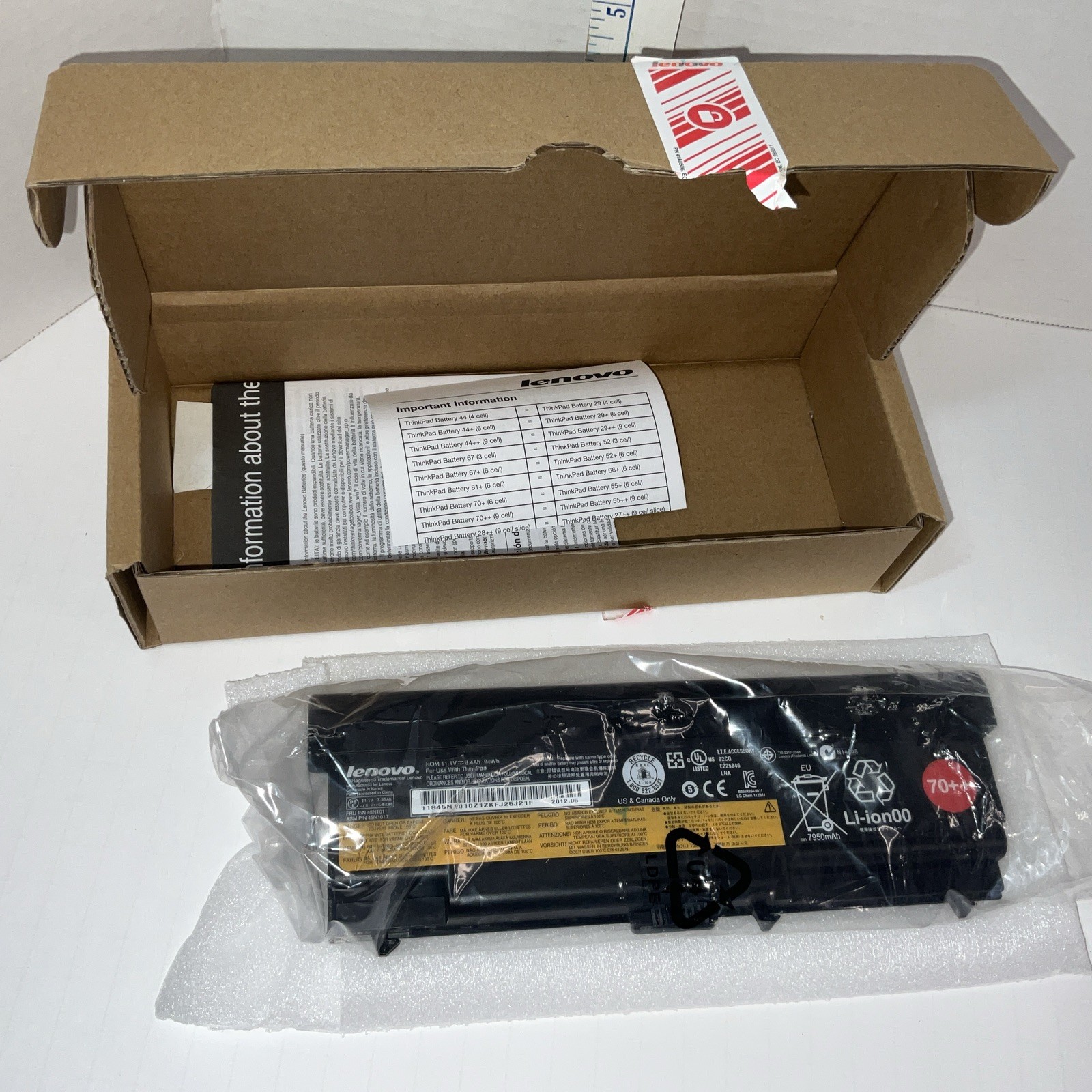 LENOVO 57Y4186 / 57Y4186 (NEW IN BOX) Thinkpad Battery