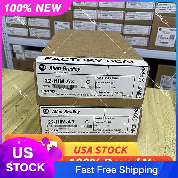 Allen Bradley 22-HIM-A3 Series C PowerFlex HIM Module New Sealed Free Shipping