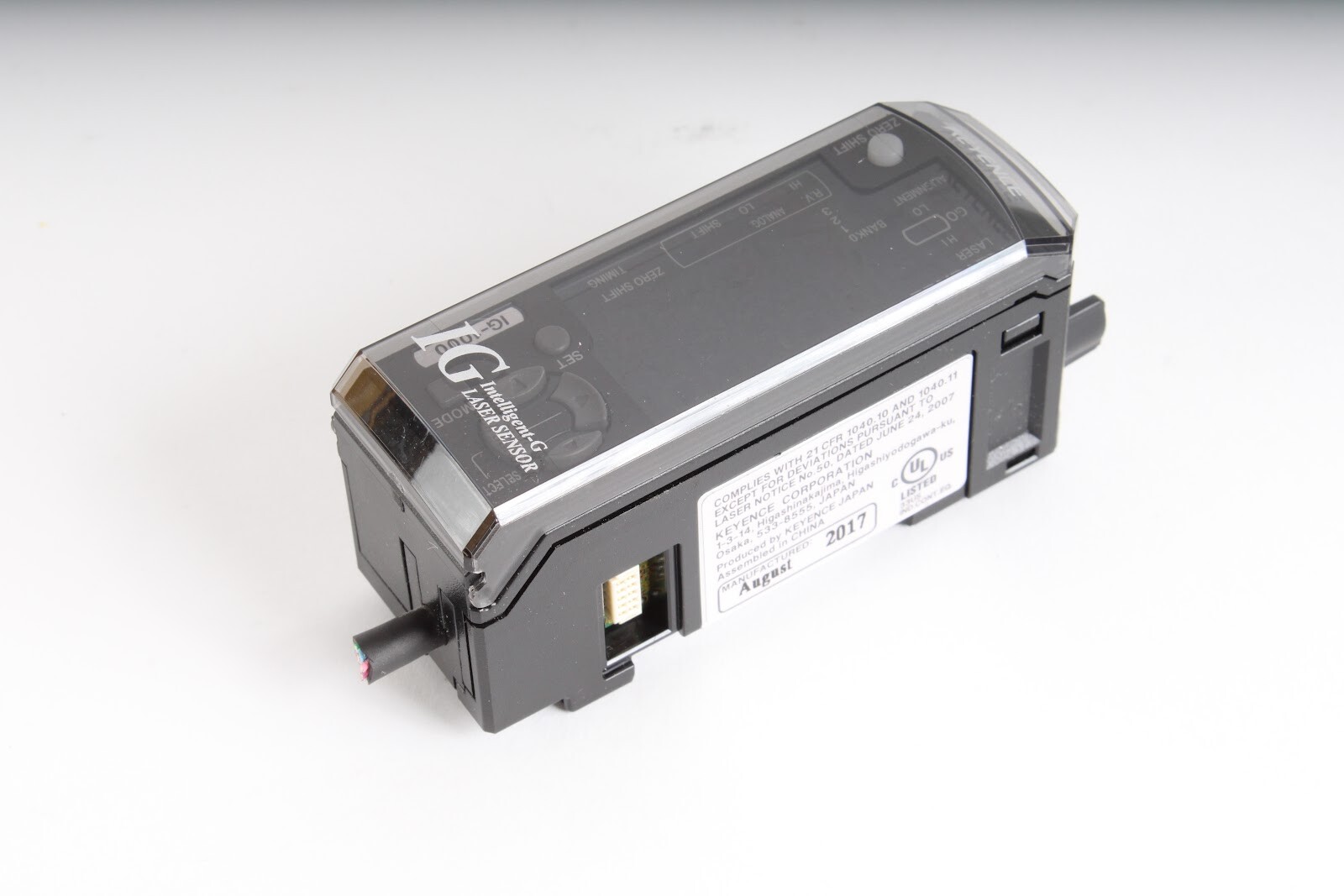 Keyence IG-1000 Amplifier Unit, DIN Rail Type – Cut Cord