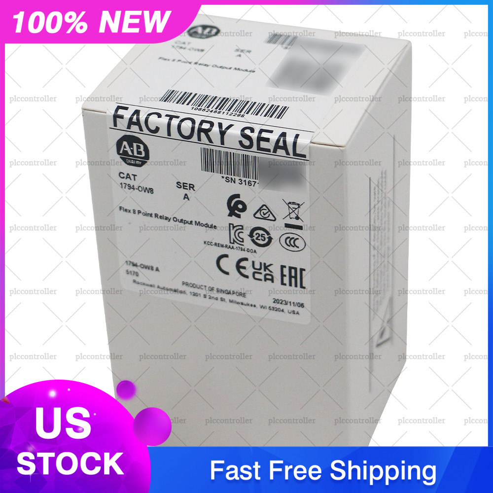 New 1794-OW8 Allen-Bradley 1794 Flex XT I/O System 8 Point Relay Output Module